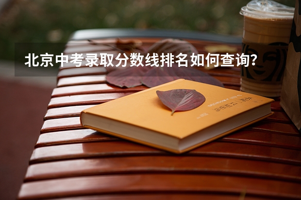 北京中考录取分数线排名如何查询？