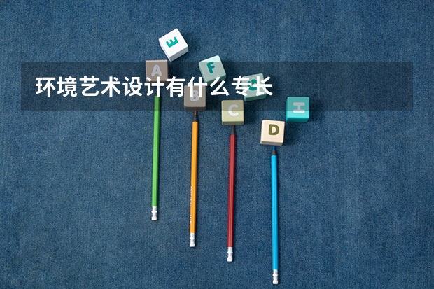 环境艺术设计有什么专长