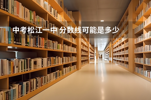中考松江一中 分数线可能是多少