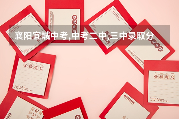 襄阳宜城中考,中考二中,三中录取分数线是多少呢?