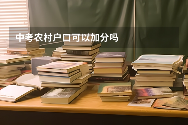 中考农村户口可以加分吗