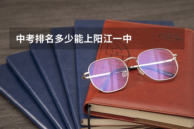 中考排名多少能上阳江一中