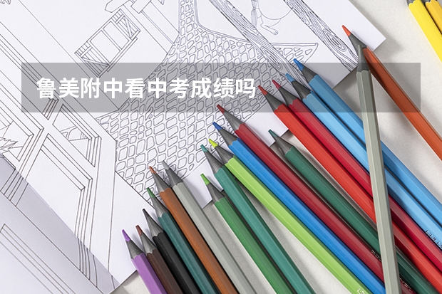 鲁美附中看中考成绩吗