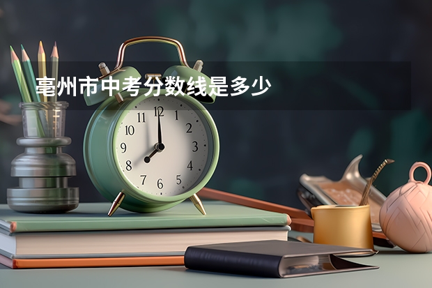 亳州市中考分数线是多少