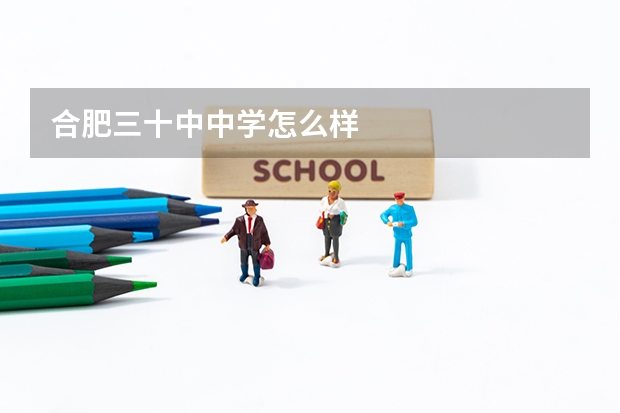 合肥三十中中学怎么样
