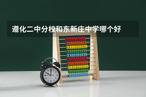 遵化二中分校和东新庄中学哪个好
