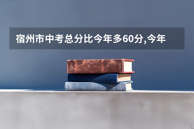 宿州市中考总分比今年多60分,今年录取会少60分吗？