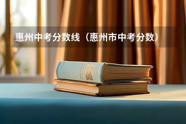 惠州中考分数线（惠州市中考分数）