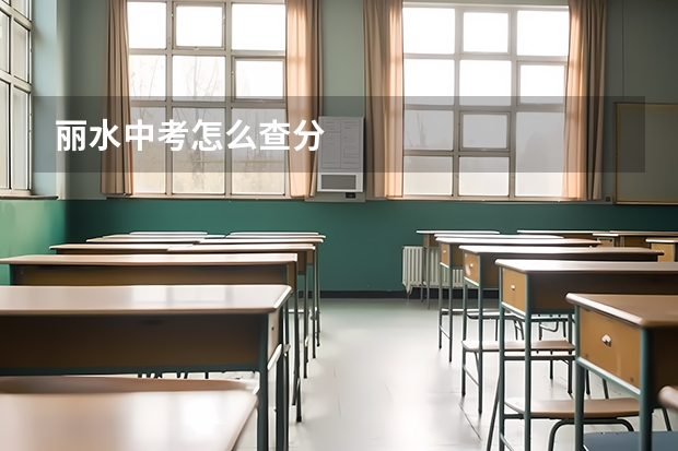 丽水中考怎么查分
