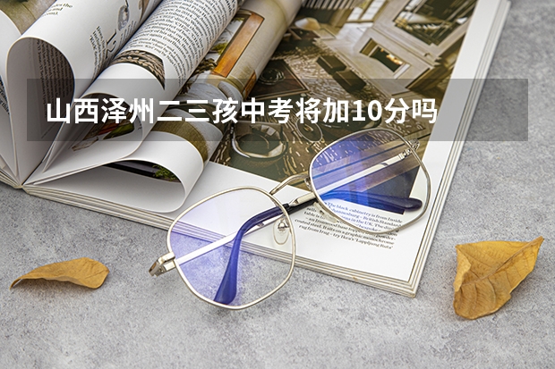 山西泽州二三孩中考将加10分吗