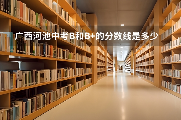 广西河池中考B和B+的分数线是多少到多少