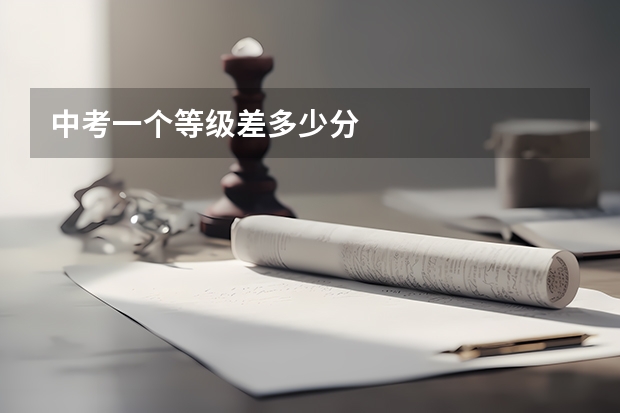 中考一个等级差多少分