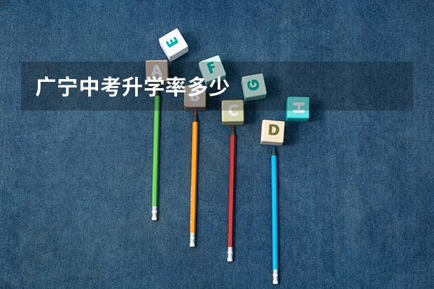 广宁中考升学率多少