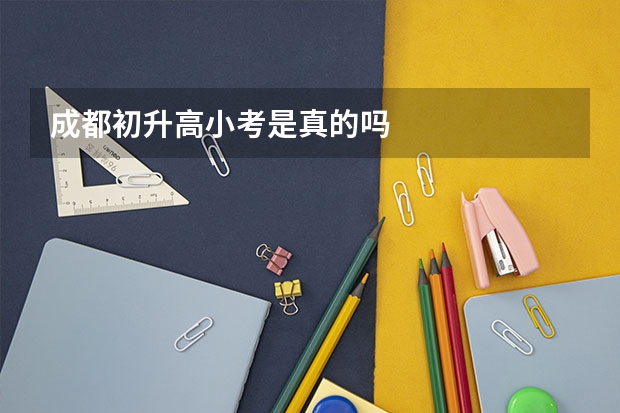 成都初升高小考是真的吗