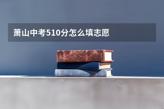 萧山中考510分怎么填志愿