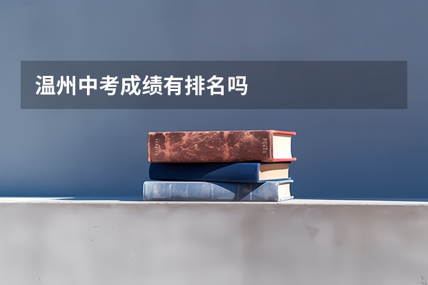 温州中考成绩有排名吗