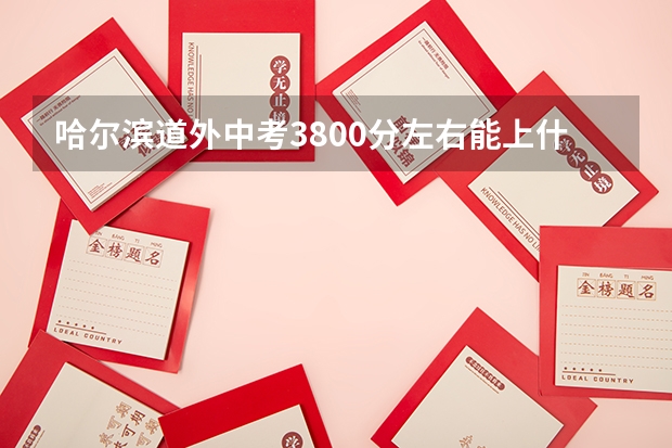 哈尔滨道外中考3800分左右能上什么高中