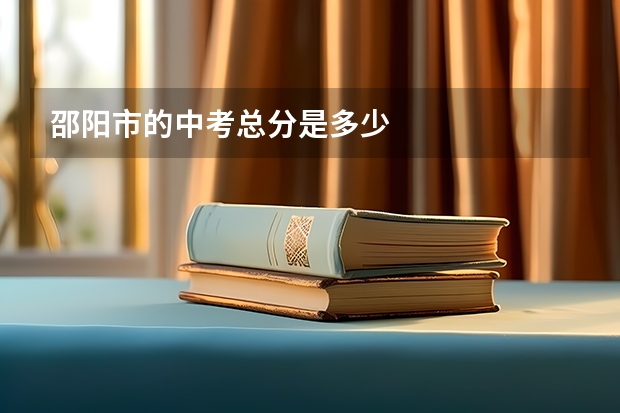 邵阳市的中考总分是多少